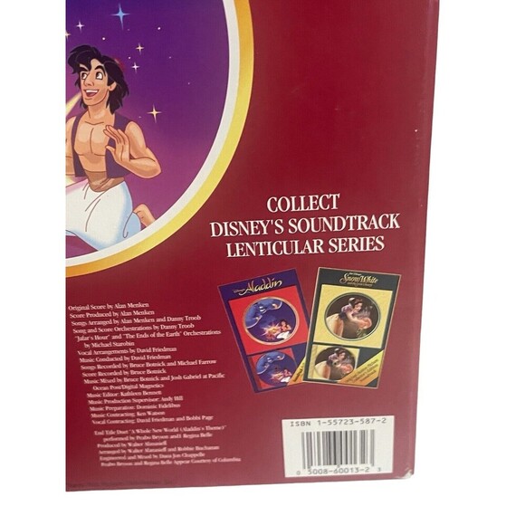 1992 Disney ALADDIN Soundtrack CD Collector's Series ~ Lenticular Art - Picture 15 of 15